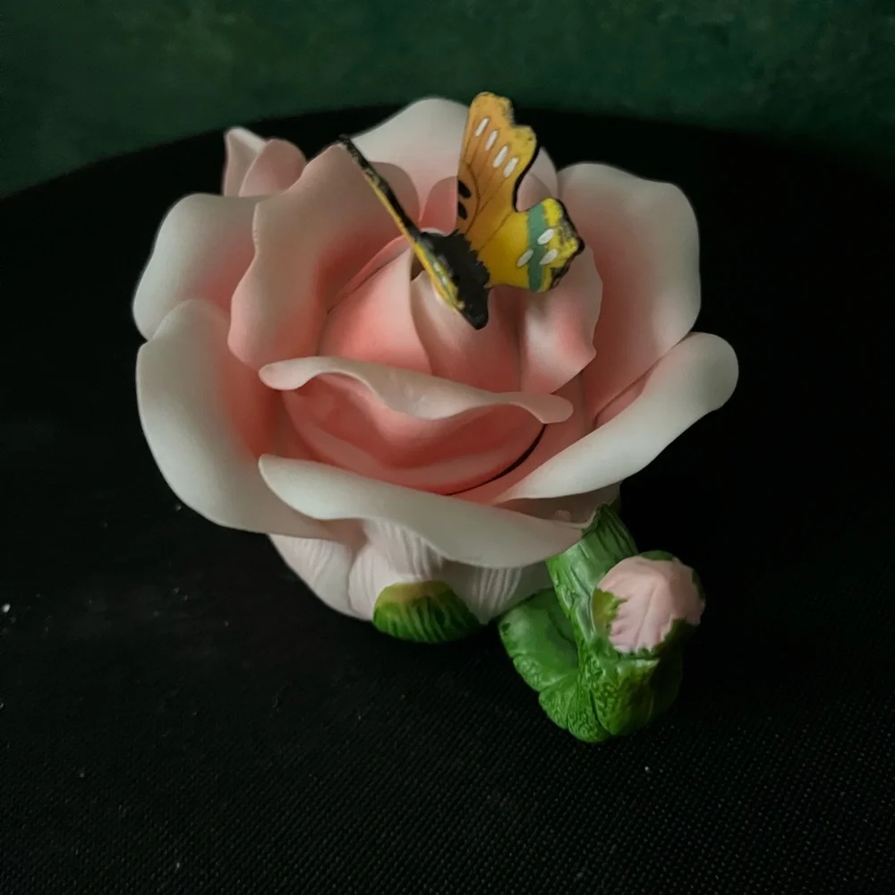 Decorative butterfly tea kettle